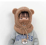 Plush Warm Bear Winter Scarf Mask