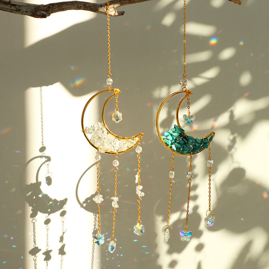 Crystal Sun Catcher Moon Decor - Image 12