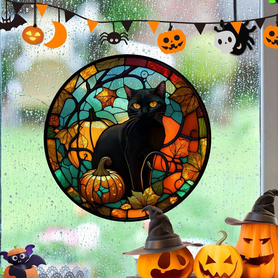 Spooky Window Halloween Removable Stickers - Image 1