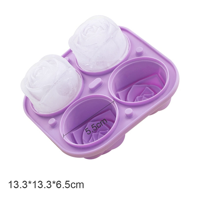 3D Elegant Large Rose Ice Molds - Image 8