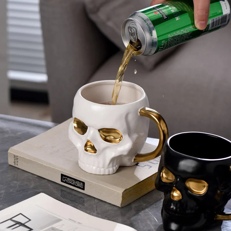 Spooky Skull Coffee Mug - Image 2