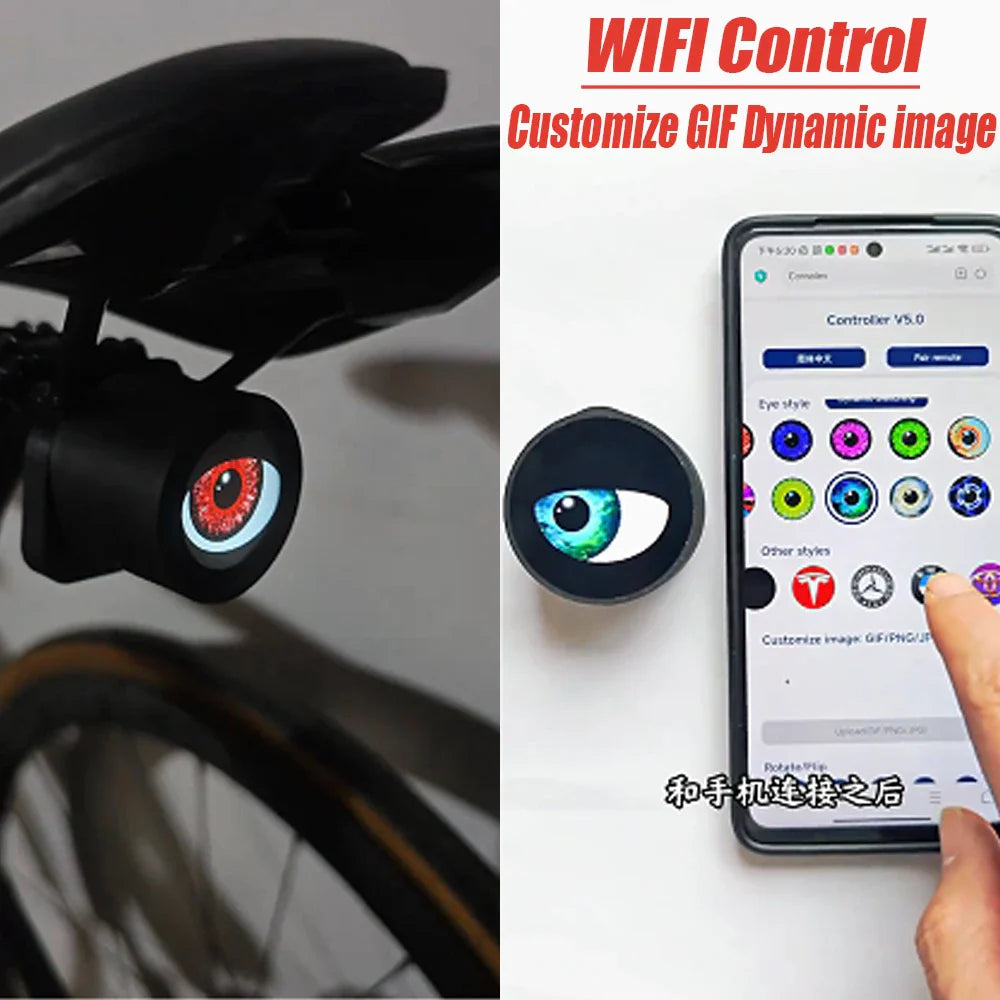 Scary Eyes Night Guardian Waterproof Bicycle Tail Light - Image 4