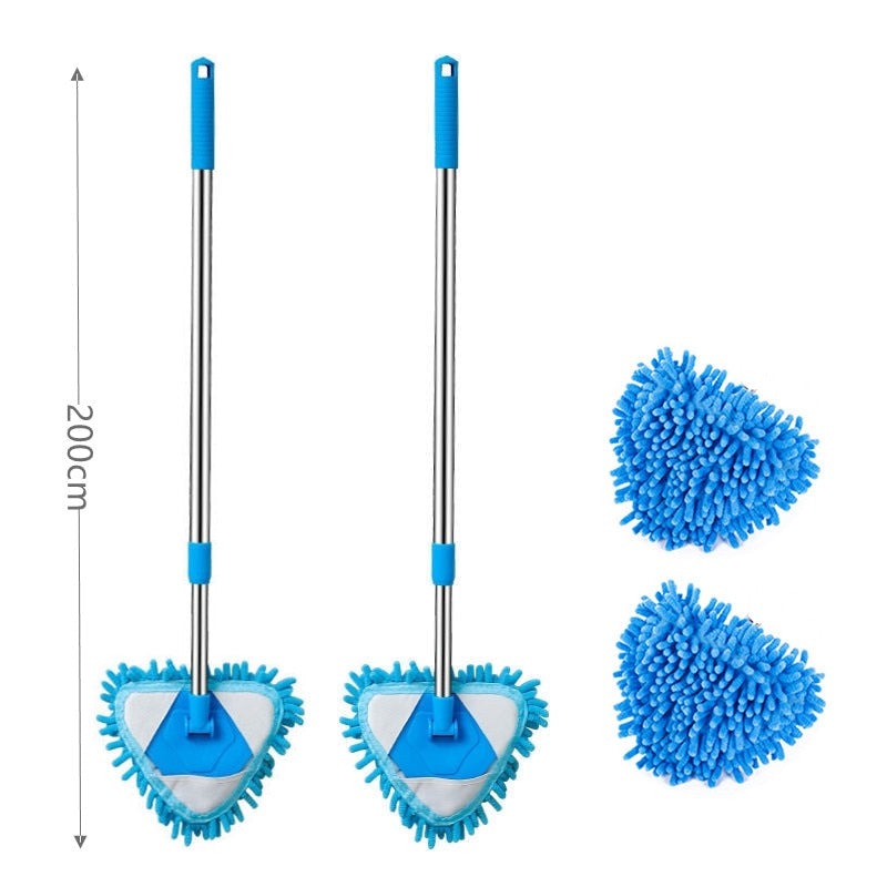 Rotatable Telescopic Stainless Steel Cleaning Mop - Image 9