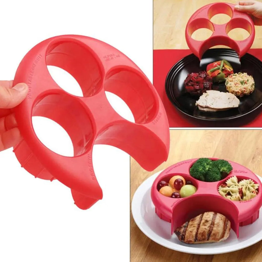 Kids Food Four-Section Portion-Control Serving Tray - Image 3