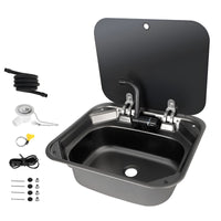 Hidden Foldable Faucet Stainless Steel Kitchen Sink - Image 2