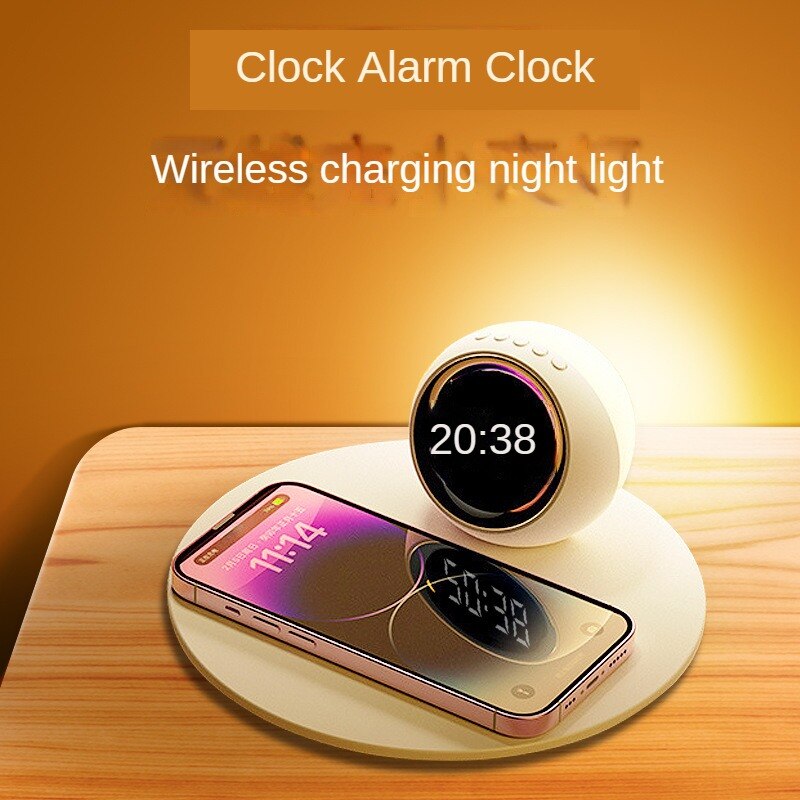 Sunshine Alarm Clock Elegant Clock Wireless Charger - Image 4