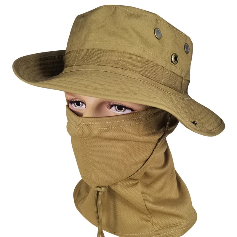 Tactical Camouflage Full Face Cover Hat - Image 6