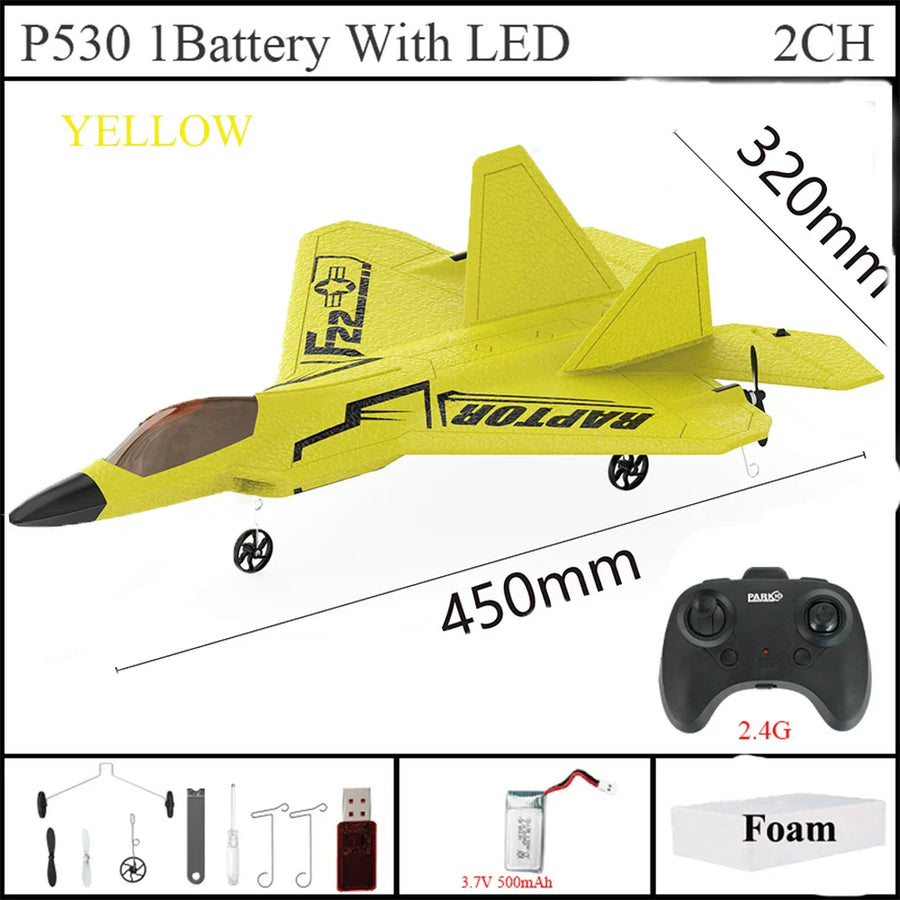 Storm Hawk Ultra Bright LED Foam Jet Fighter - Image 8