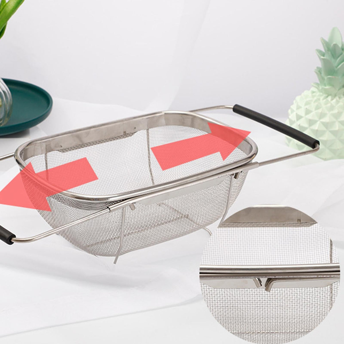 Over The Sink Telescopic Dish Rack