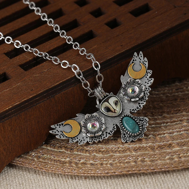 Quiet Watcher Owl Charm Necklace - Image 4