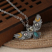 Quiet Watcher Owl Charm Necklace - Image 4