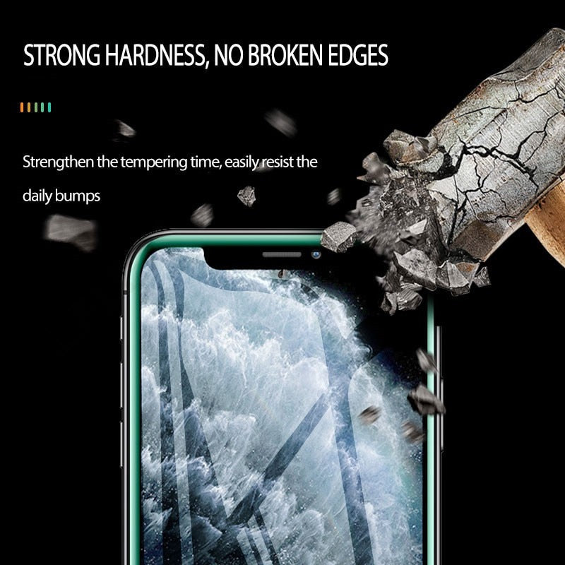 Full Cover Luminous Tempered Glass iPhone Screen Protector - Image 4
