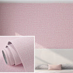 3D Linen Self-Adhesive Waterproof Wall Sticker