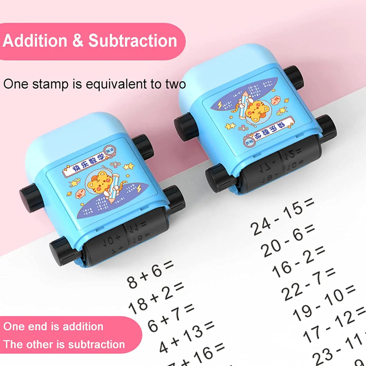 Quick Quiz Math Question Maker Roller Stamp