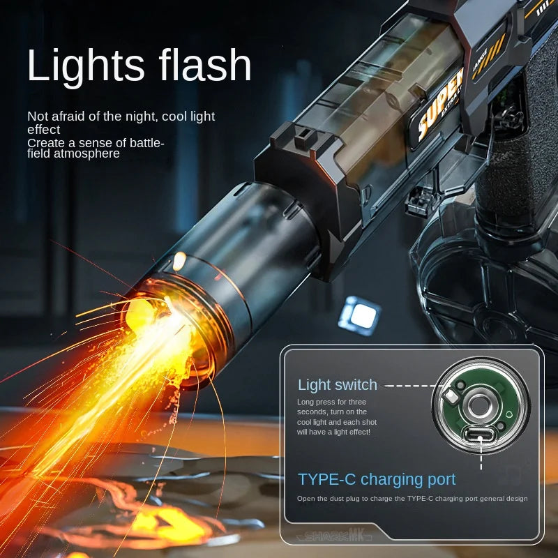 Electric Flame Effect Water Spray Blaster Toy Gun - Image 3
