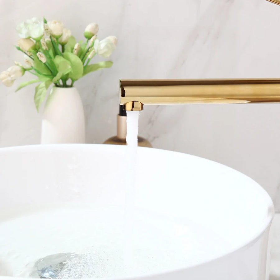 Golden Plated Vessel Stream Brass Elegant Faucet - Image 3