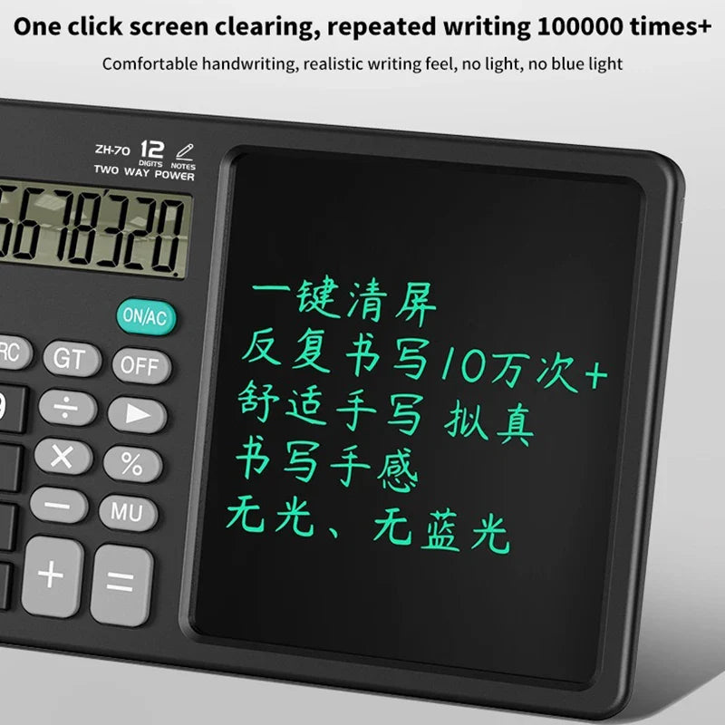 Portable Scientific LCD Notepad Calculator - Image 3