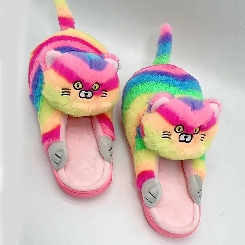 Cuddle Cat Plush Slippers