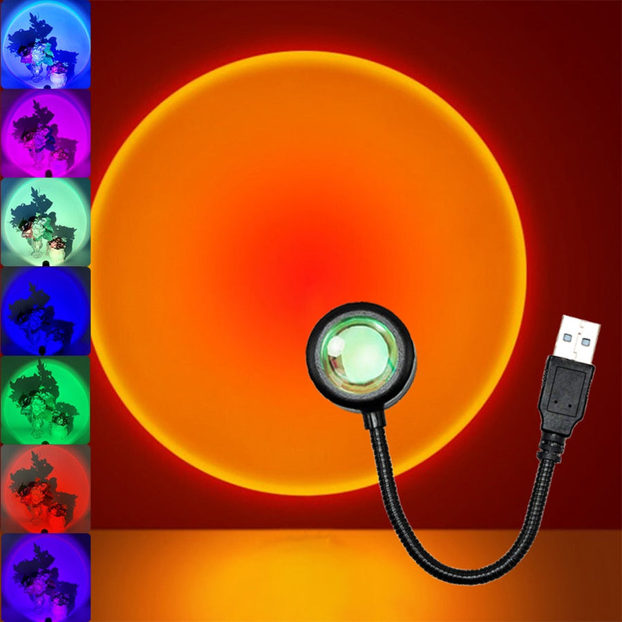 Mini USB Sunset Night Lamp - Image 0