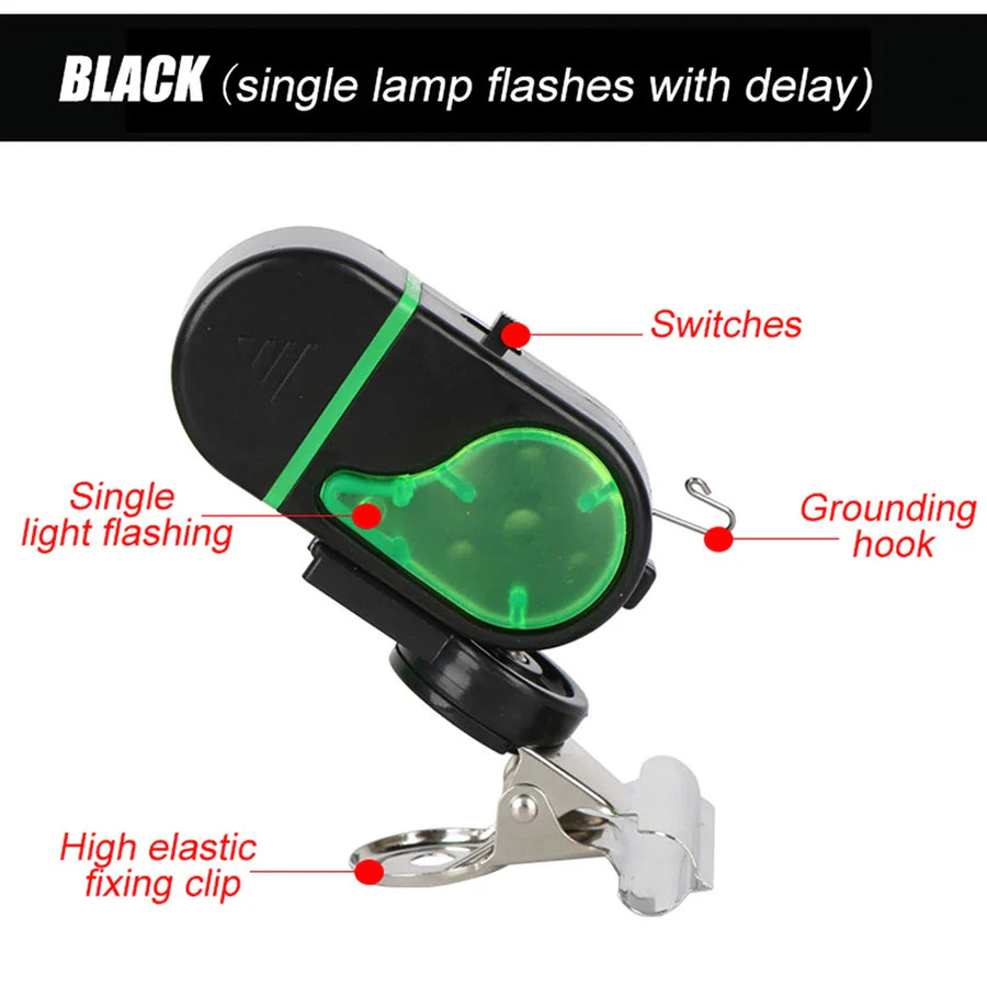 High-Sensitivity LED Night Clip-On Fishing Alarm - Image 5
