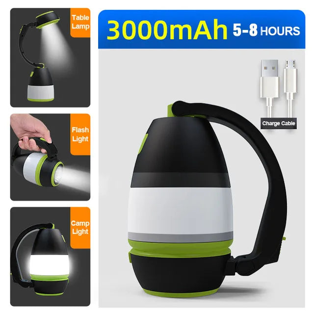 3in1 LED Outdoor Lantern Camping Lamp