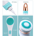 Rotating Electric Silicone Massager Bath Brush