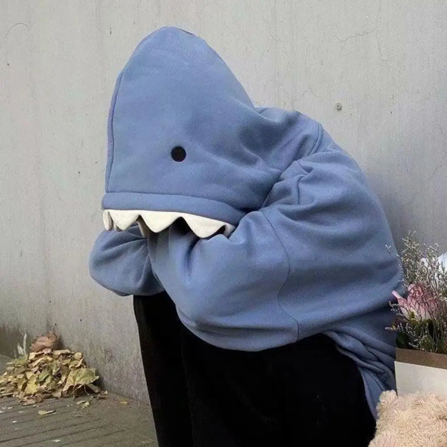 Shark Attack Cozy Hoodie - Image 3