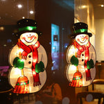 Flashing Christmas Decor Window Hanging Lights