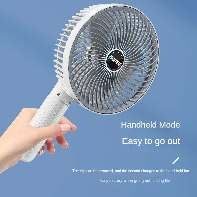 Clip-on Portable Compact USB Rechargeable Cooling Fan - Image 3