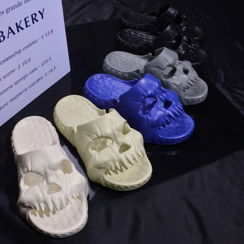Skeleton Skull Thick Sole Slippers - Image 3