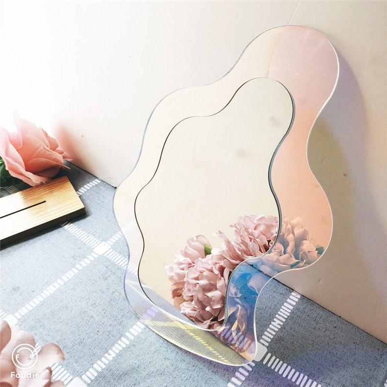 Decorative Wavy Colorful Mirror - Image 2
