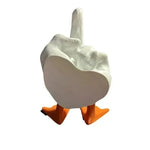 Middle Finger Resin Duck Decor