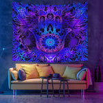 Colorful Glowing Luminous Tapestry