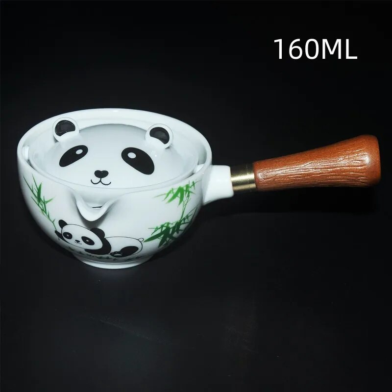 Panda Spin Rotating Tea Set