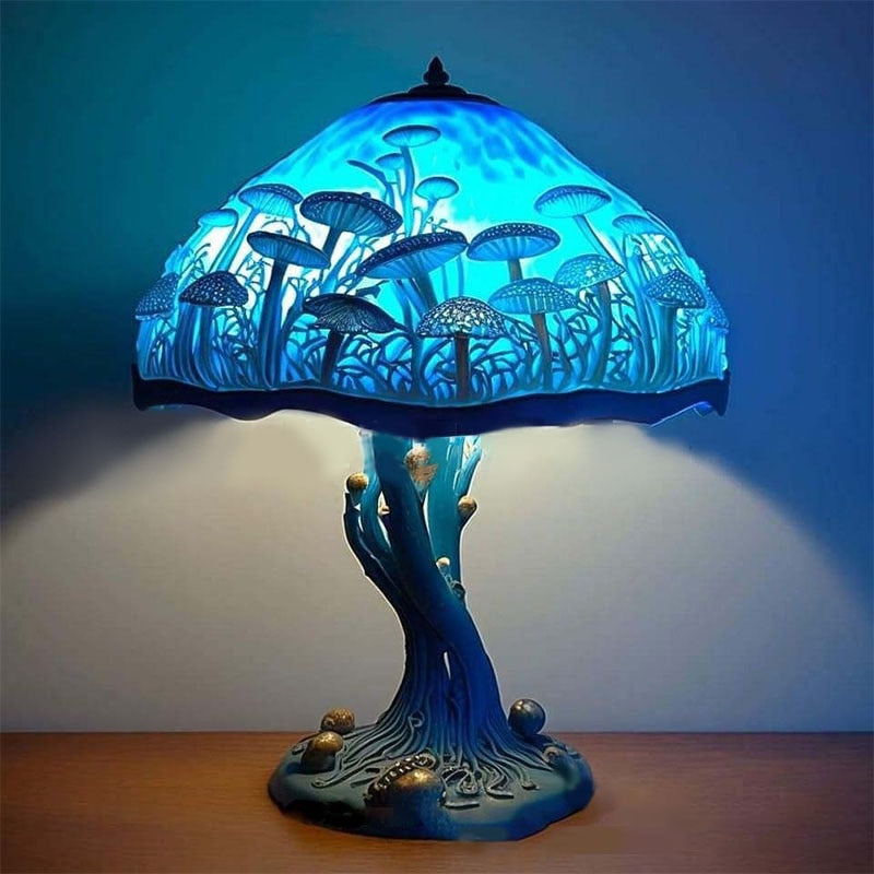 Colorful Mushroom Resin Lamp