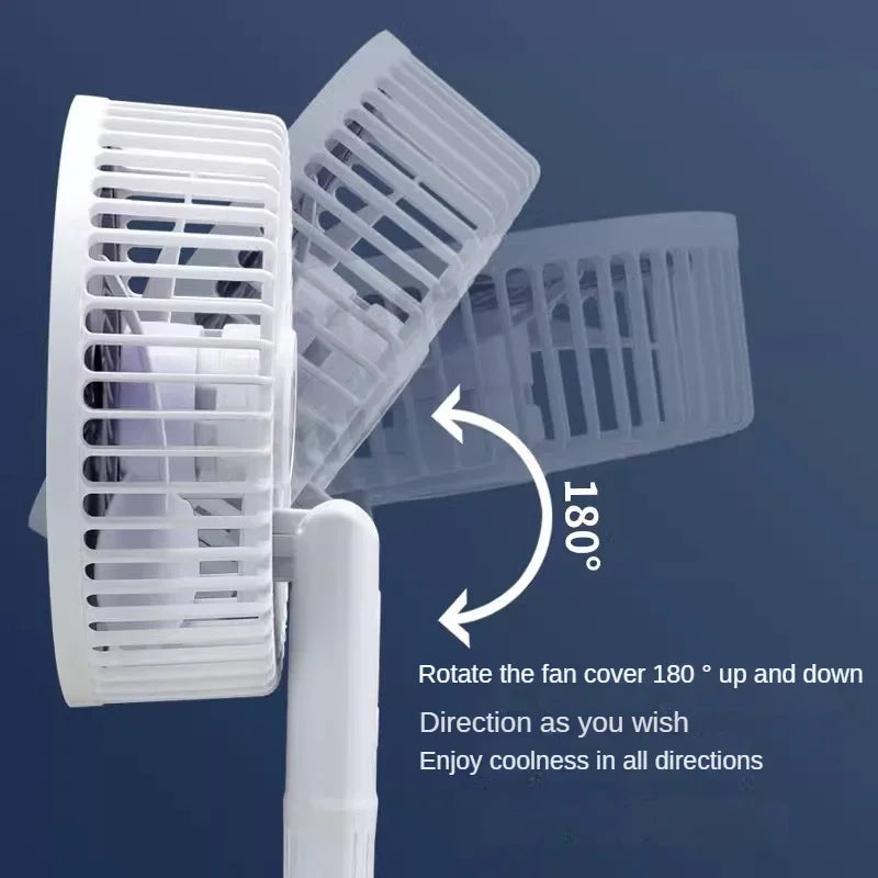 Clip-on Portable Compact USB Rechargeable Cooling Fan - Image 4