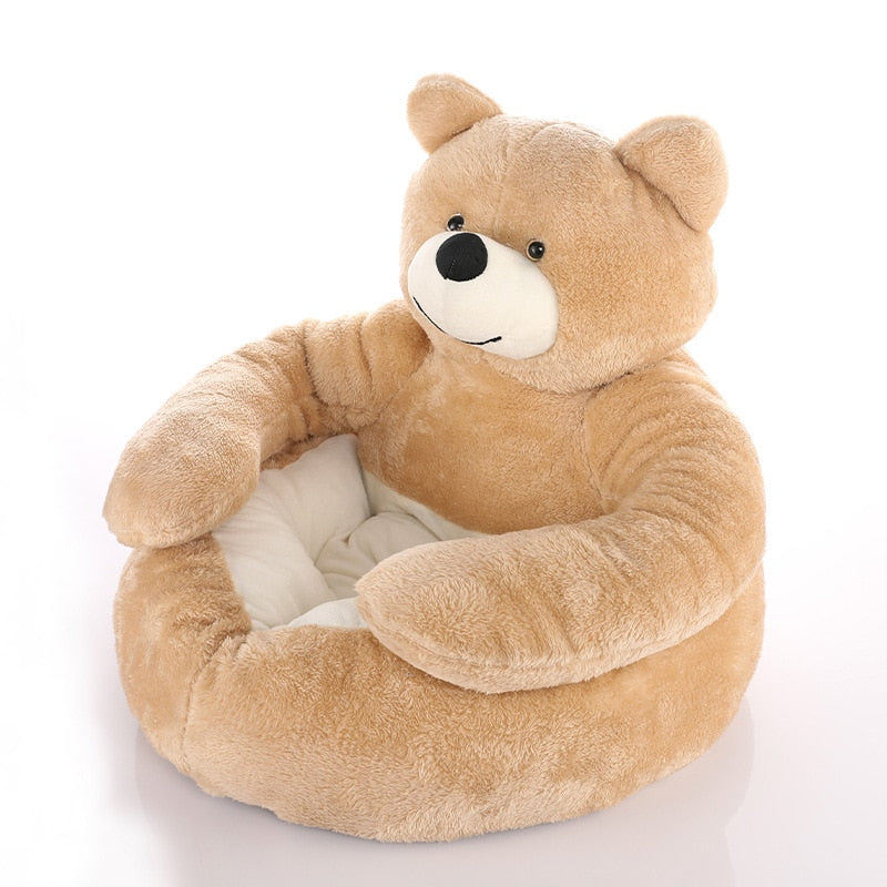 Snuggly Bear Super Soft Comfy Pet Bed - Image 6