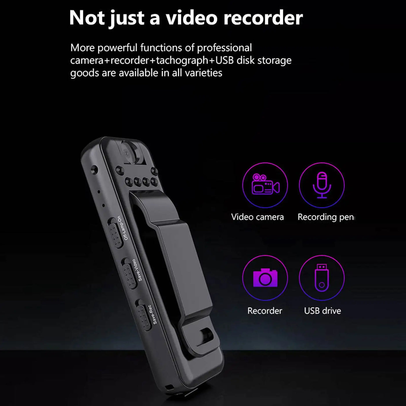 Pocket Spy Mini Clip-On Video Recorder Camera - Image 1