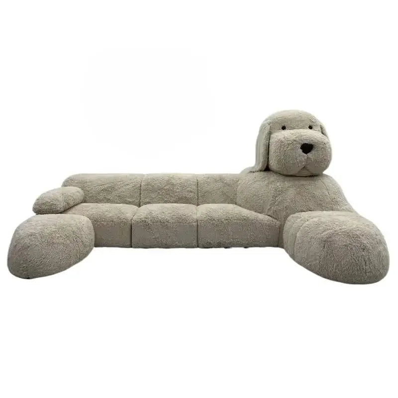 Giant Plush Dog Cozy Oversized Lounge Sofa - Image 6
