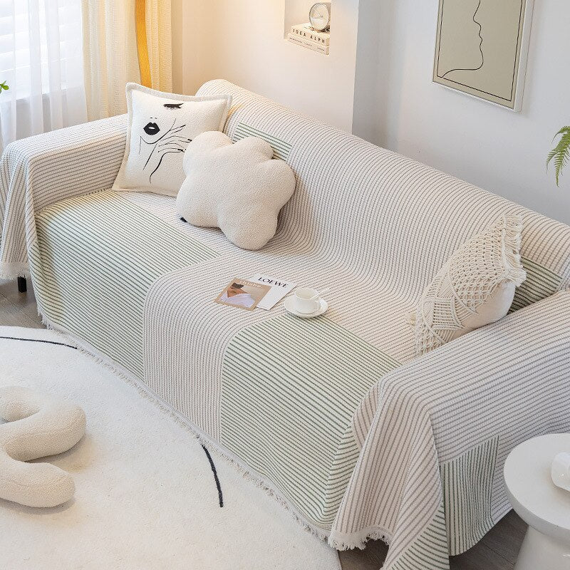 Nordic Style Comfy Soft Knitted Sofa Cover Blanket - Image 9