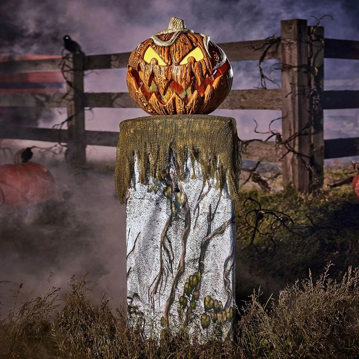 Spooky Pumpkin Voice Activated Halloween Decor