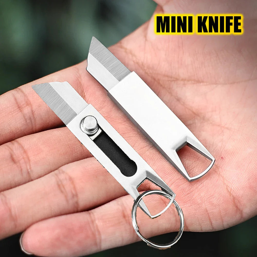 Mini Pocket Knife EDC Sharpening Keychain