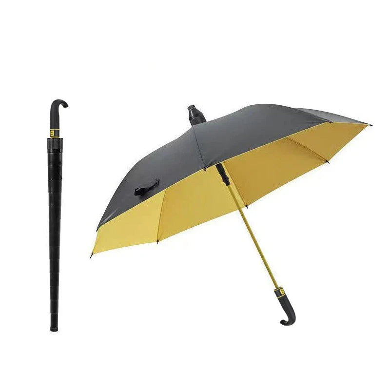 Heavy-Duty Curved Handle Rain Umbrella - Image 6