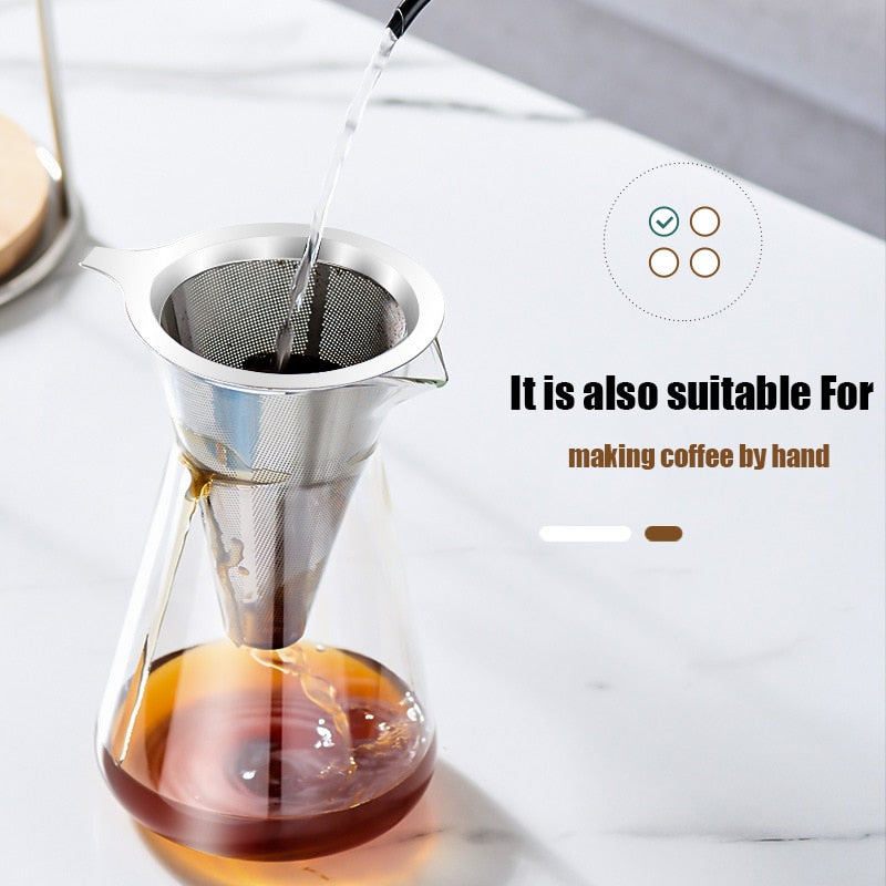 Vintage Art Brew Glass Reusable Drip Coffee Pot - Image 3