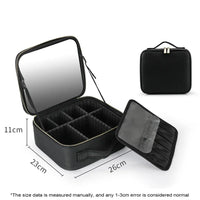 LED Mirror Travel Makeup Organizer Bag - Image 7