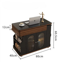 Vintage Style Lift-Top Hidden Storage Coffee Work Table - Image 5