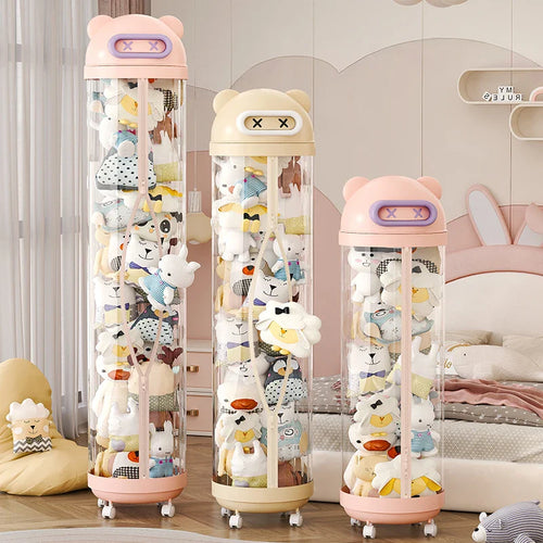 Vertical Transparent Space-Saving Toy Organizer Storage Tower - Image 0