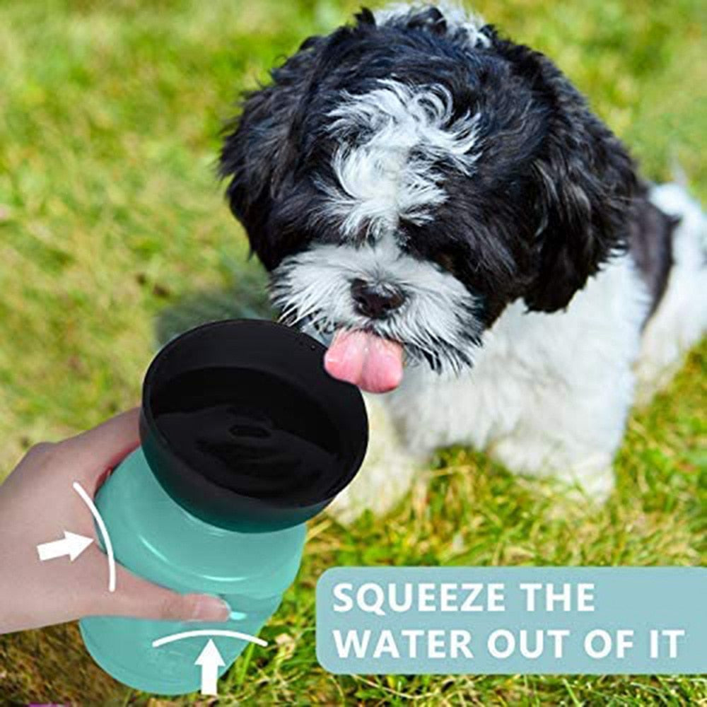 2in1 Foldable Travel Pet Water Bottle