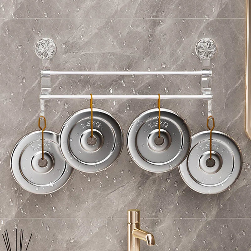 Double Rod Strong Suction Power Towel Rack - Image 10