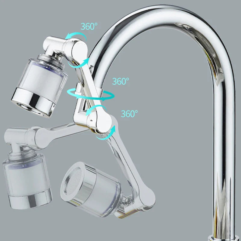 Full Rotating Robot Arm Water Saving Faucet Extender